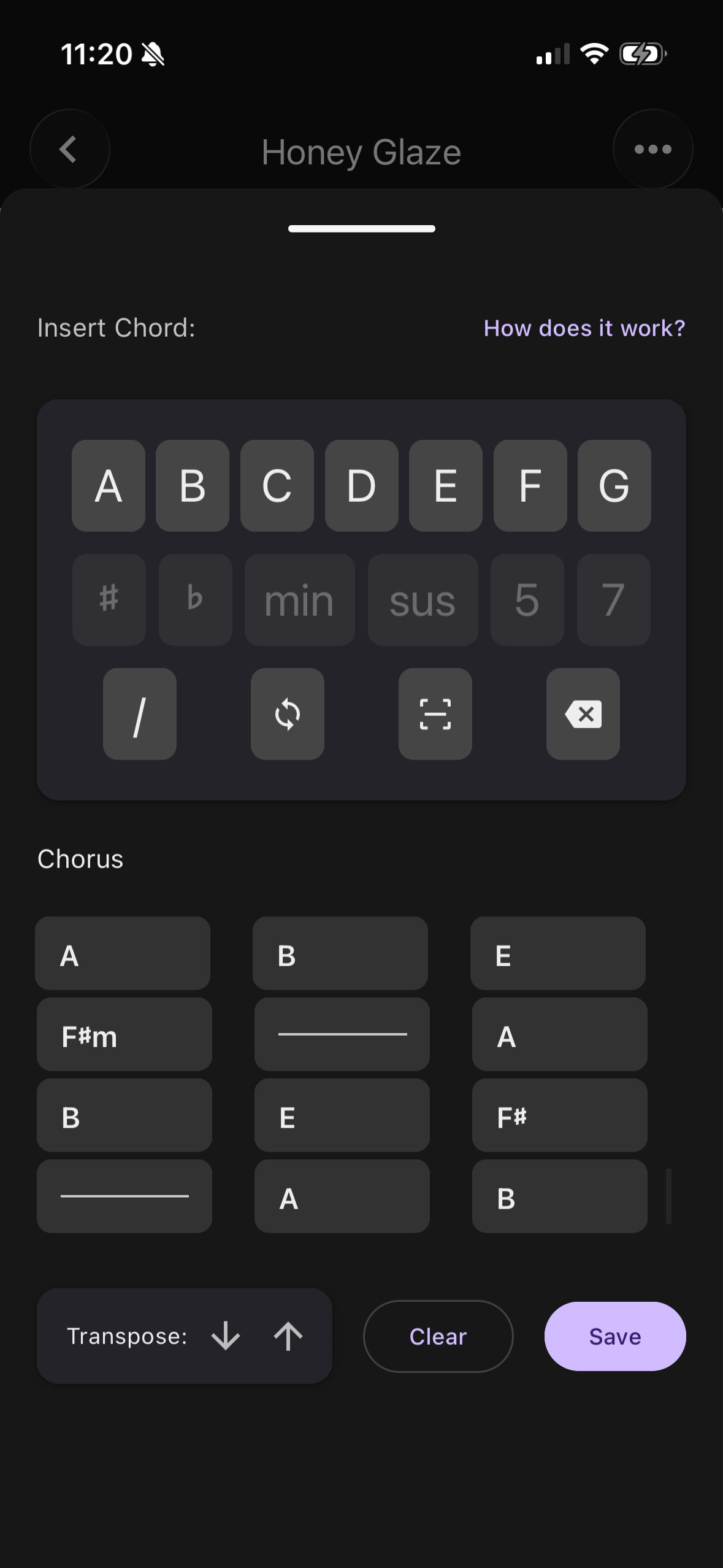 Melodex chord name builder